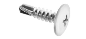 Саморез с прес/ш окрашен. RAL 9003 сверло