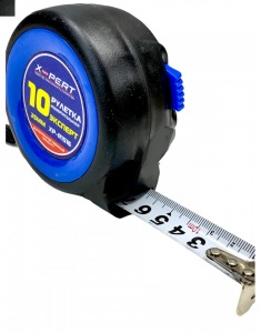 Рулетка X-Pert 10 м - 25 мм с трещоточным механизмом