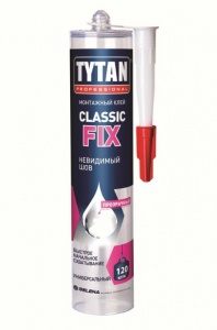 Клей Tytan Professional Classic Fix монтажный прозрачный 310гр. 62949