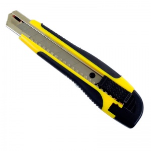 Нож канцелярский Spark 3 лезвия желтый