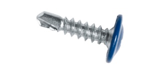 Саморез с прес/ш окрашен. RAL 5005 сверло