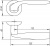 Ручка FUARO  BOSTON AR CP-8 хром, квадрат 8x130 мм, стяжки M4(10*50*50) (1)