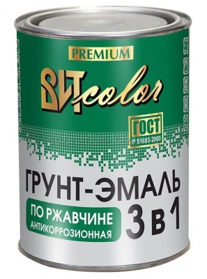 ВИТ Грунт-эмаль по ржав. черная color 0,8 кг(14)